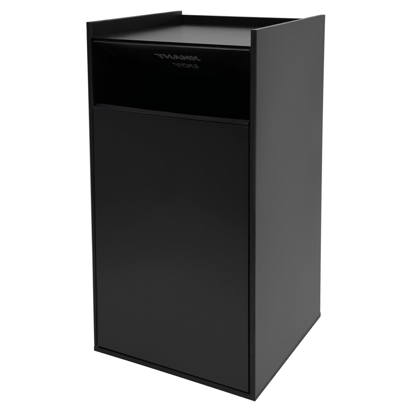For Restaurants, Cafeterias, Food Courts, Schools,Modern Black Trash Can, Commercial Trash Can, Trash Can Cabinet