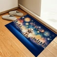 thumbnail image 3 of Happy New Year with Poodle Fireworks Holiday Xmas Winter 2025 Doormat Poodles Dog Lover Gifts Idea Indoor Outdoor Welcome Mat - 00025, 3 of 5