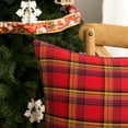 thumbnail image 2 of Lapalife 2PCS Square Christmas Pillow Covers 18 x 18 Inches Scottish Tartan Plaid Cushion Cover Throw Pillow Case Home Decoration, 2 of 4