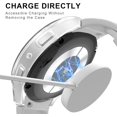 thumbnail image 3 of czcpp- [2+ 4] Pack Protecteur d'Écran pour Samsung Galaxy Watch 6 40mm, 2 Étui Rigides de Protection PC + 4 Protecteurs d'Écran en Verre Trempé pour Galaxy Watch 6 40mm Accessoires Clair+clair, 3 of 4