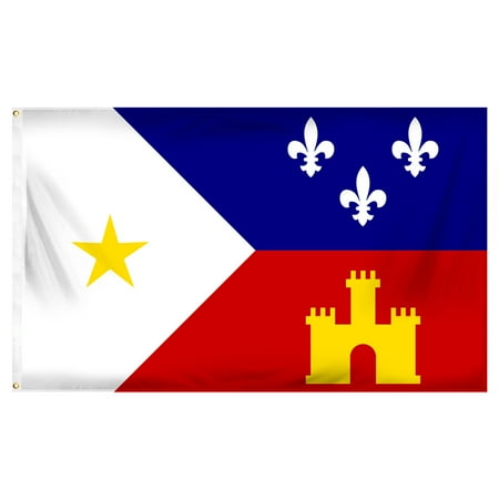 - Acadiana (Cajun) 3ft x 5ft Printed Polyester Flag