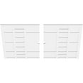 thumbnail image 2 of 40"W x 26 5/8"H x 2"ID x 14"C x 1"P Beaux Architectural Grade PVC Contemporary Ceiling Medallion, Two Piece, 2 of 11