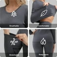 thumbnail image 5 of Thermal Underwear Women's Super Soft Long John Set Bottom Ski Winter Warm Top and Bottom Black S-2XL, 5 of 8