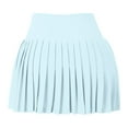 thumbnail image 5 of RUTAYY Pleated Tennis Skirt For Women With Shorts Athletic Skort Workout Running Sports Skirts Skorts With Pockets Solid Color Smocked Boho Pleated Skirts, 5 of 5