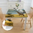 thumbnail image 2 of Acheng Giraffes Field Trees Square Tablecloth Outdoor Picnic Camping and Indoor Kitchen Dining Party 100% Polyester Fiber 36*36, 2 of 8