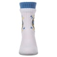 thumbnail image 5 of MeMoi Girls "Summer Vibes" Cotton Blend Double-Layer-Look Crew Sock - Girls - Female, 12, Blue, 5 of 11