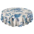 thumbnail image 5 of Round Tablecloth 60x60 Inch flower Flowers Spring Summer Table Cover for Party Picnic Dinner, 5 of 5