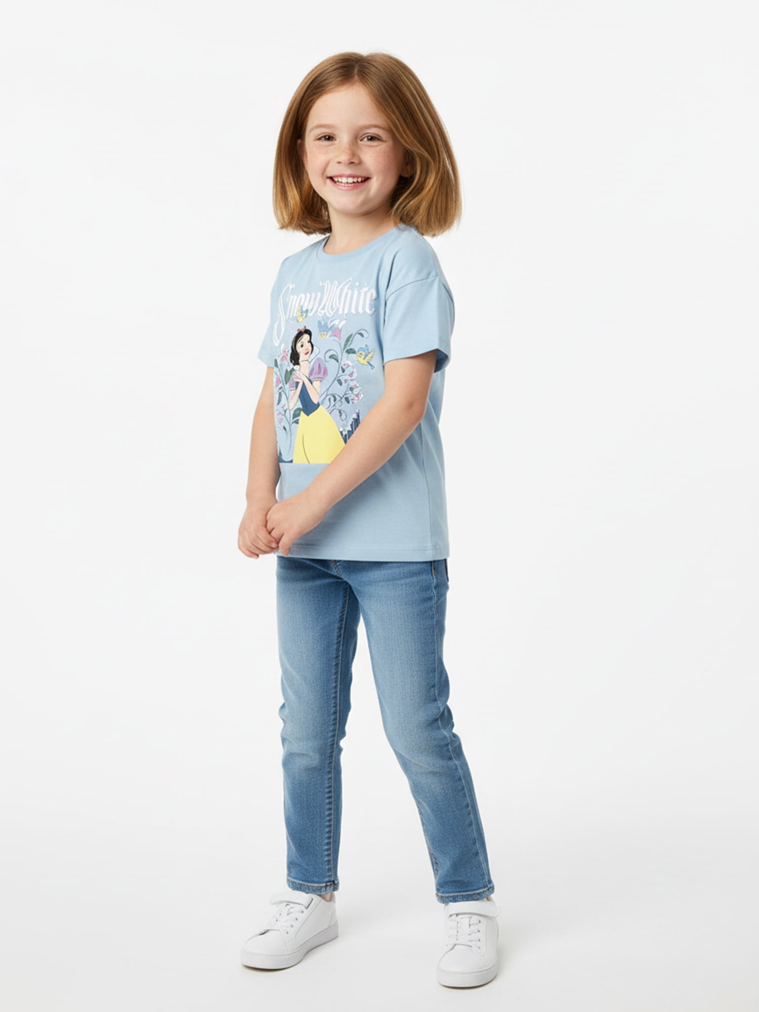 Disney Snow White Girls Short Sleeve Graphic T-Shirt, Sizes 4-16