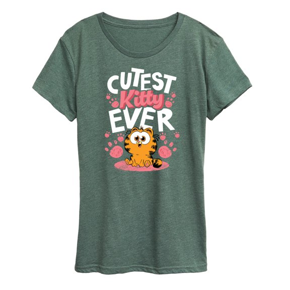 Garfield - Cutest Kitty Ever Short Sleeve Graphic T-Shirt
