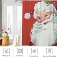 thumbnail image 4 of Christmas Jolly Santa Shower Curtain 72X72 Inch with Hooks, 4 of 6