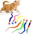 thumbnail image 5 of FurNest Bouncy Ball with Tail Cat Toys' Magic Worm with Ball Toy For Cats R1C, 5 of 9