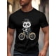 thumbnail image 1 of Men's T-Shirt,Short Sleeve Tee Shirt Casual Tops Abstract Panda Crew Neck T Shirts for Men, 1 of 8