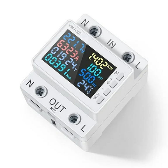 Lcd Digital Energy Meter Electricity Usage Monitor Ac170V~270V Power Voltmeter Kws-302
