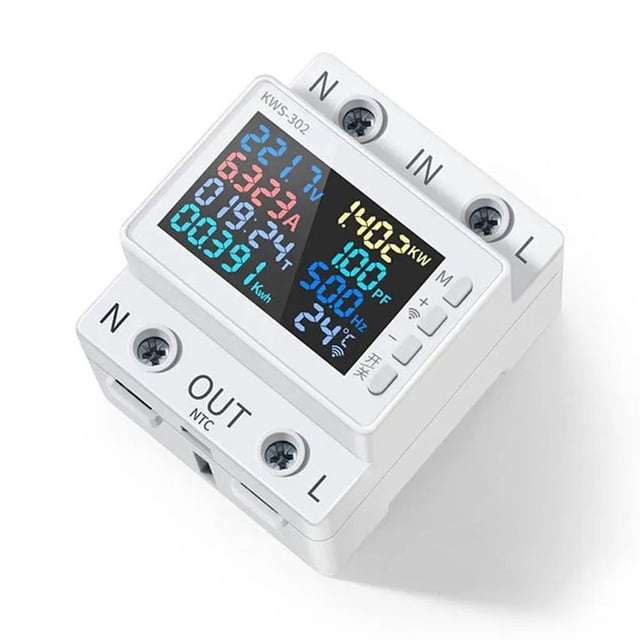 LCD Digital Energy Meter Electricity Usage Monitor AC170V~270V Power Voltmeter KWS-302