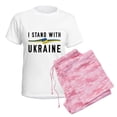thumbnail image 6 of CafePress - I Stand With Ukraine Women's Light Pajamas - Women's Short Sleeve Print T-Shirt and Pants Light Cotton Pajama Set, 6 of 7