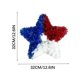 thumbnail image 3 of Xihbxyly Corona Del Día de La Independencia, Colgante Decorativo de Cinco Estrellas, Diseño de Estrella Roja, Plateada y Azul, Versátil para Interiores y Exteriores, Decoración para Fiestas Navideñas, 3 of 3