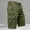 Army Green, variant on Mens Baggy Jean Shorts, Loose Fit Vintage Wide Leg Jorts, Y2K Streetwear Denim Capri Pants with Elastic Back Waistband