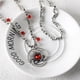 thumbnail image 5 of The House of the Dragon, Ranilla Targaryen Ruby Double Layer Necklace, 5 of 5