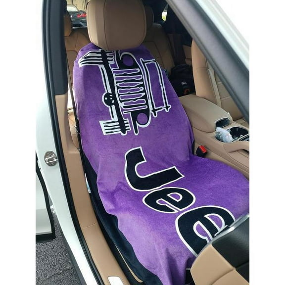Seat Armour Towel2GO Seat Cover Protector with Purple Jeep Colors, Perfect for The Car, Beach, and The Home T2G100PU
