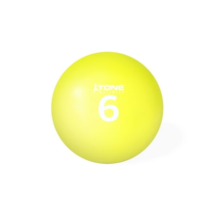 Tone Fitness Soft Weighted Ball, 6 lbs
