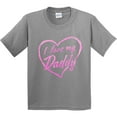 thumbnail image 3 of Inktastic I Love My Daddy in Pink Chalk Heart Youth T-Shirt, 3 of 5