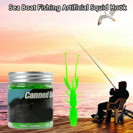 Sportteer Soft Bait Fishing Bait 20Pcs 8.5cm/1.6g Soft Bait Simulation Tempting Bite Resistant Long Beard Floating Shrimp Outdoor Fishing