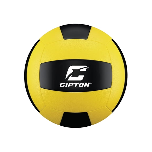 CIPTON Silent Volleyball, Premium Soft Foam Quiet Practice Volleyball, Lightweight Indoor Training Ball for Home, Bedroom & Apartment Play, Yellow/Black