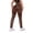 504_Coffee, variant on Stephy Butt Lifting Leggings for Women Workout Tummy Control Compresssion No Front Seam Scrunch Booty Women's Yoga Pants Blackish Green