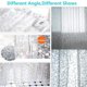 thumbnail image 5 of Matsuzay Cortina de ducha transparente multiusos práctica ABS para todas las necesidades de ducha ilumina el baño transparente Tratamientos de ventanas, 5 of 6