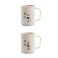 thumbnail image 4 of Taza Ounissouiy de pareja con mango cepillo de plástico azul 2 2piezas, 4 of 6