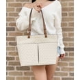 thumbnail image 3 of Michael Kors Women’s Bedford Medium Shoulder Tote Bag, MK Signature, Vanilla/Acorn, 3 of 8