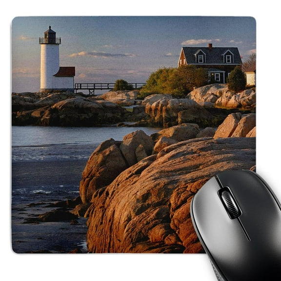 3dRose, Annisquam Lighthouse, Ipswitch Bay, Massachusetts - US22 AJE0063 - Adam Jones, MousePad