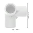 thumbnail image 3 of 10pcs Pipe Fitting 3-Way PVC Pipe Joint Tent Connector Greenhouse Pipe Fitting, 3 of 8
