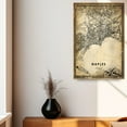 thumbnail image 4 of Naples Vintage Map Prints Canvas, Italy Map Art Canvas, Canvas, Naples Map City style Watercolor art Canvas, 4 of 6