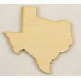 thumbnail image 1 of Package Of 10, Small 5.5" X 5.4" X 1/4" Thick Texas State Cutout, 1 of 2