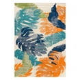 thumbnail image 2 of World Rug Gallery Arles Palm Floral Leaves Indoor/Outdoor Area Rug - Multi 5' x 7', 2 of 7