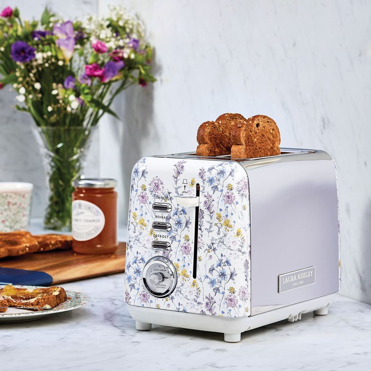 Laura Ashley powered by VQ 2 Slice Toaster - Wild Meadow