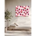 thumbnail image 5 of Strawberry Wall Art for Living Room,Canvas Picture Wall Decor for Bathroom Bedroom,Pink Spring Summer Rustic Floral Fruit Painting Artwork for Office Kitchen Hallway Dining Room Home Decor 16"x20", 5 of 8