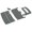 Dark Grey over Black, variant on For 2004-2005 Carver 404 Motor Yacht Faux Teak EVA Foam Marine Deck Pad Self-Adhesive Yacht Boat Floor