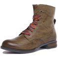 thumbnail image 6 of Josef Seibel Sanja 04 Women's Lace Up Leather Ankle Boot With Side Zip In Olive Size 10, 6 of 6