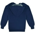 thumbnail image 5 of Kids Sherpa Lined Fleece Full Zip Up Hooded Sweatshirt Jacket, Navy, S, 5 of 6