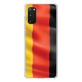 thumbnail image 1 of DistinctInk Clear Shockproof Hybrid Case for Galaxy S20 / S20 5G (6.2" Screen) - TPU Bumper, Acrylic Back, Tempered Glass Screen Protector - Germany Waving Flag, 1 of 2