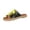 Camouflage, variant on Women's Espadrille Slide Mules Faux Leather Open Toe Flat Slip On Lace Up Canvas Casual Walking Summer Sandals White 8.5