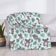 thumbnail image 3 of Fotbe Bears and Tropical Leaves Manta de Franela con Estampado, Manta Ultrasuave para Cama, Sofá, Auto, Hipoalergénica y Antibolitas-40"x30", 3 of 6