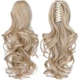 thumbnail image 1 of ORUYROP Rallonge de Queue de Cheval Blonde, Rallonges de Cheveux Griffes de Queue de Cheval 14 Pouces Queue de Cheval Cheveux Courts Bouclés Extension de Cheveux Pièce de Cheveux Synthétique d'Apparence Naturelle pour Femmes Blond Clair, 1 of 7