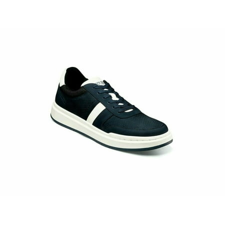 

Stacy Adams Currier Moc Toe Lace Up Sneaker Strip Walking Shoe Navy 25515-410