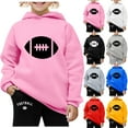 thumbnail image 5 of LEKDFST Boys Athletic Outfits Set Football Graphic Hoodies and Joggers Tracksuit 2 Piece Activewear Sweatsuit Dark Gray 13-14 Years, 5 of 5