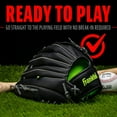 thumbnail image 6 of Franklin Sports Field Master Baseball + Softball Glove - Adult + Youth Mitt - 13" Righty - Black, 6 of 7