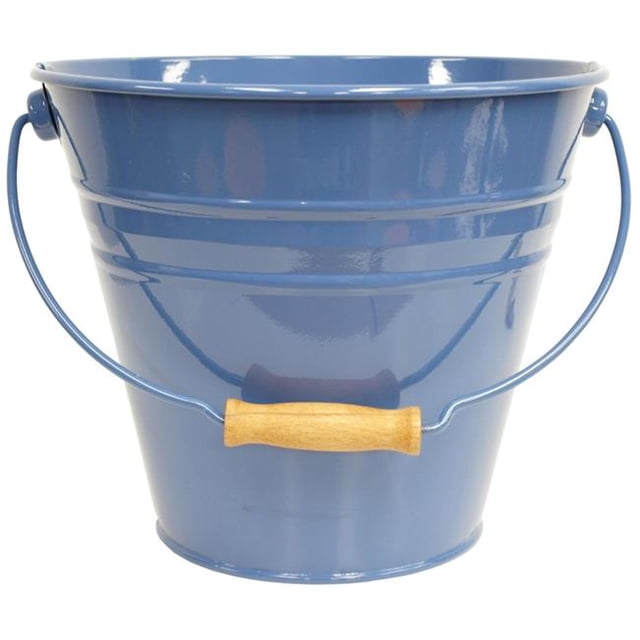 Enameled Galvanized Fun Pail, Blue