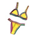 thumbnail image 2 of Travelwant Women's Crochet Triangle Sexy Bikini Top and Bottom Sports Swimsuit, 2 of 7